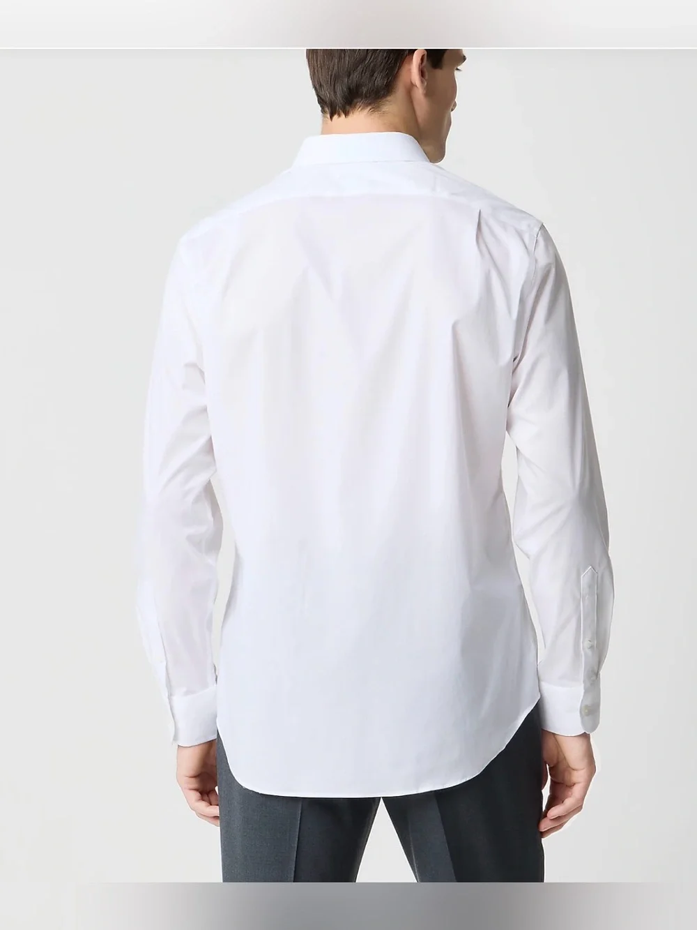 J Crew White Wrinkle Free Long Sleeve Slim Dress Shirt NWT S 14-14.5 #2623